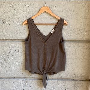 Sienna Sky Knit Top w/ Knot